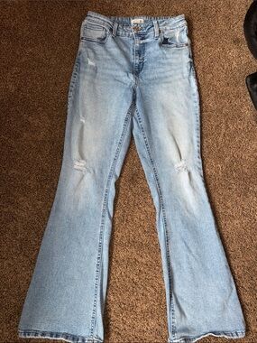 Maurices Light Blue Flare Jeans